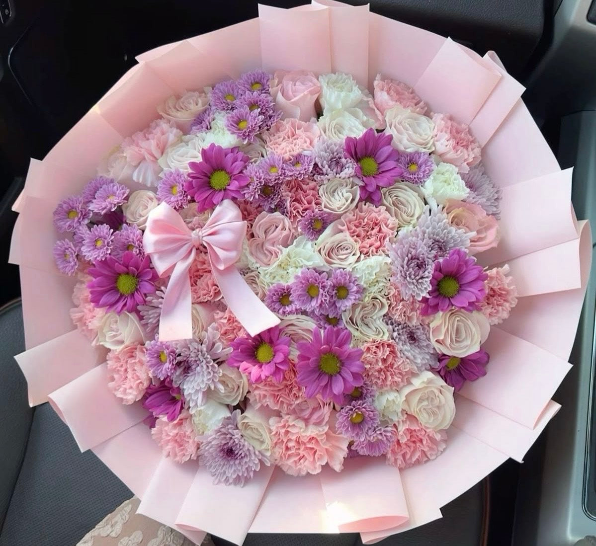 Pink purple mix bouquet