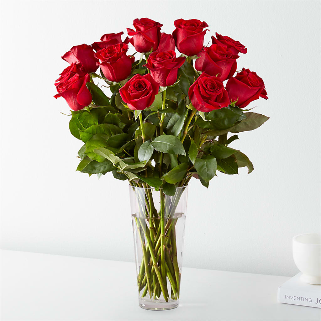 Long Stem Red Rose Bouquet – J Flowers, Tipp City OH