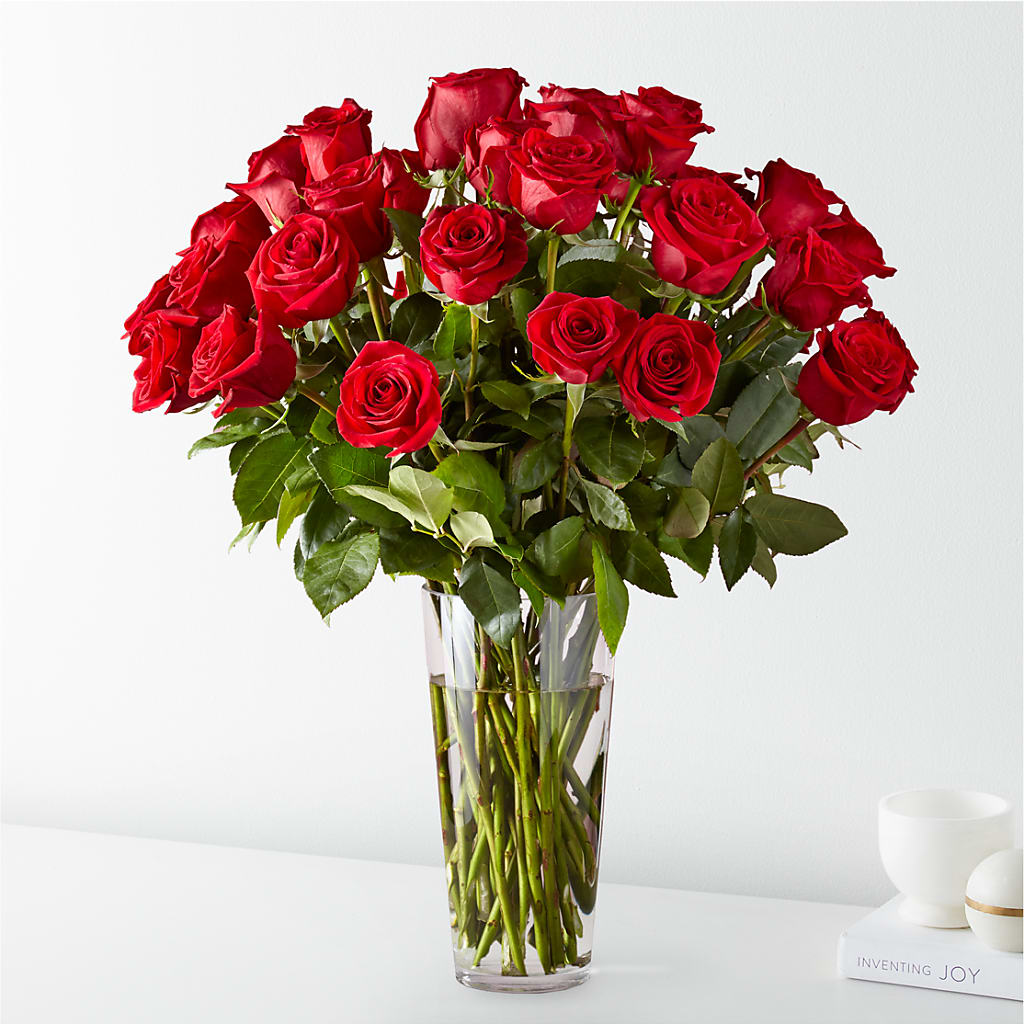 Long Stem Red Rose Bouquet – J Flowers, Tipp City OH