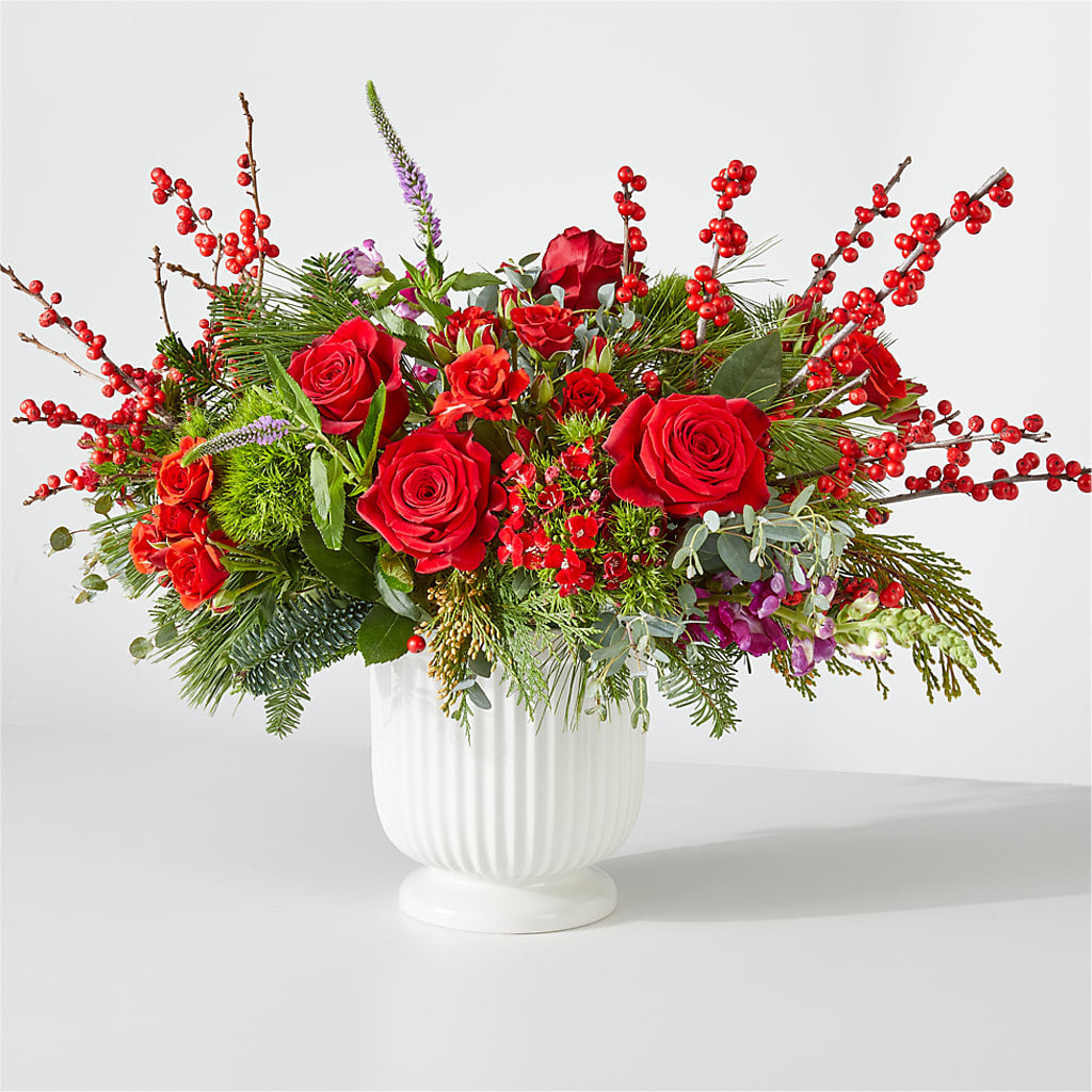 Big Red Bow Bouquet – J Flowers, Tipp City OH
