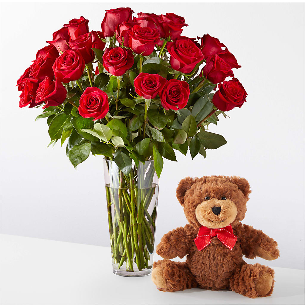 Romantic Long Stem Red Rose Bouquet Bundles – J Flowers, Tipp City OH