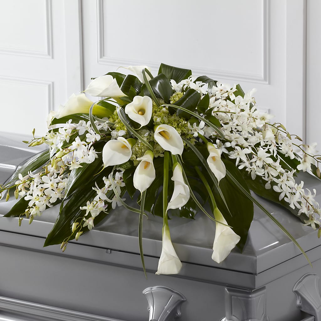 Angel Wings Casket Spray – J Flowers, Tipp City OH