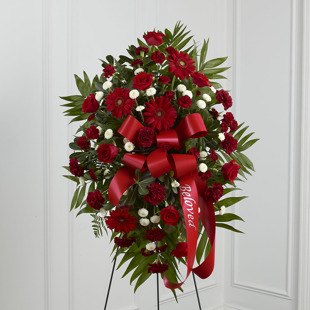 Treasured Memories Standing Spray – J Flowers, Tipp City OH