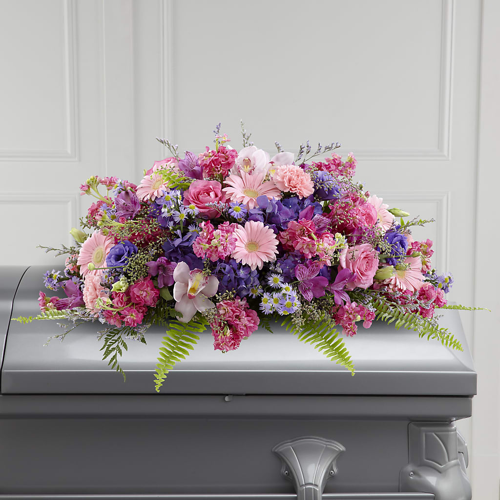 Glorious Garden Casket Spray – J Flowers, Tipp City OH
