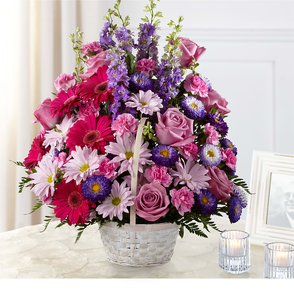 Pastel Peace Basket – J Flowers, Tipp City OH