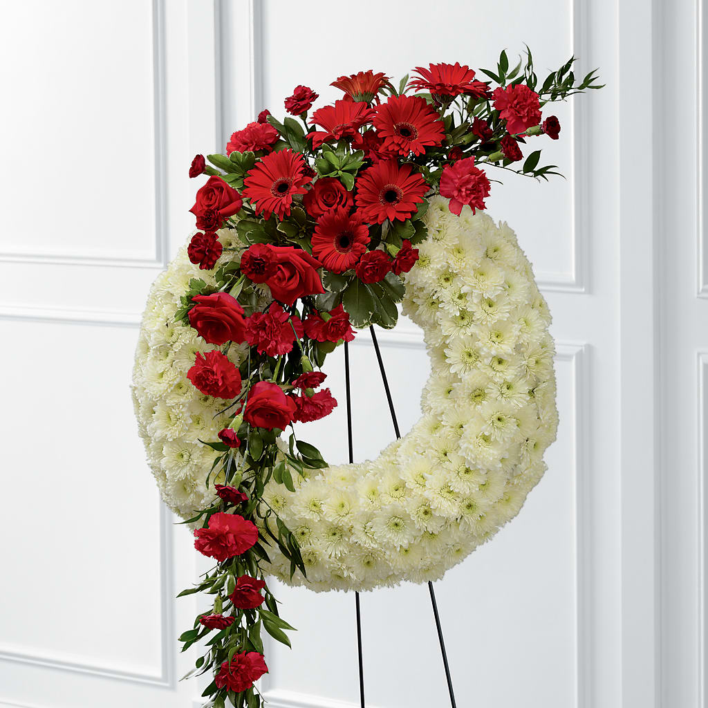 Graceful Tribute Wreath – J Flowers, Tipp City OH