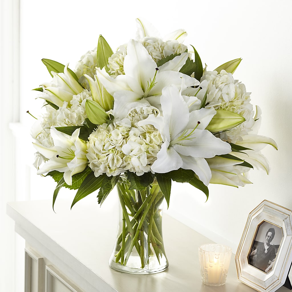 Compassionate Lily Bouquet – J Flowers, Tipp City OH