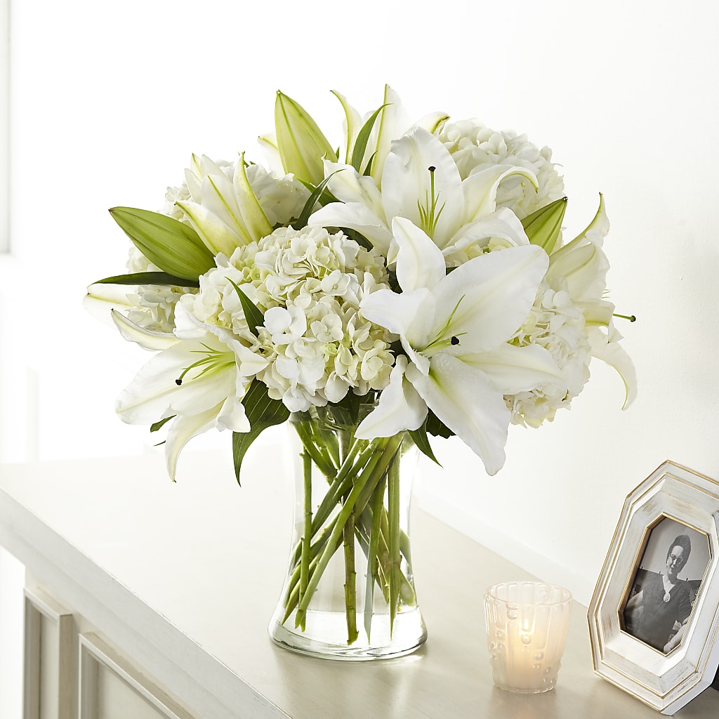 Compassionate Lily Bouquet – J Flowers, Tipp City OH