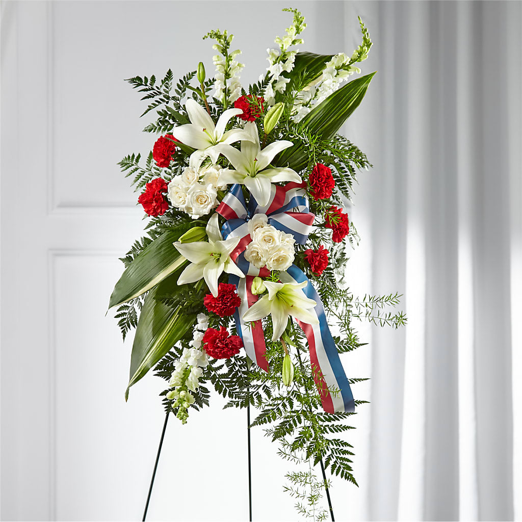 Stars of Life Standing Spray – J Flowers, Tipp City OH