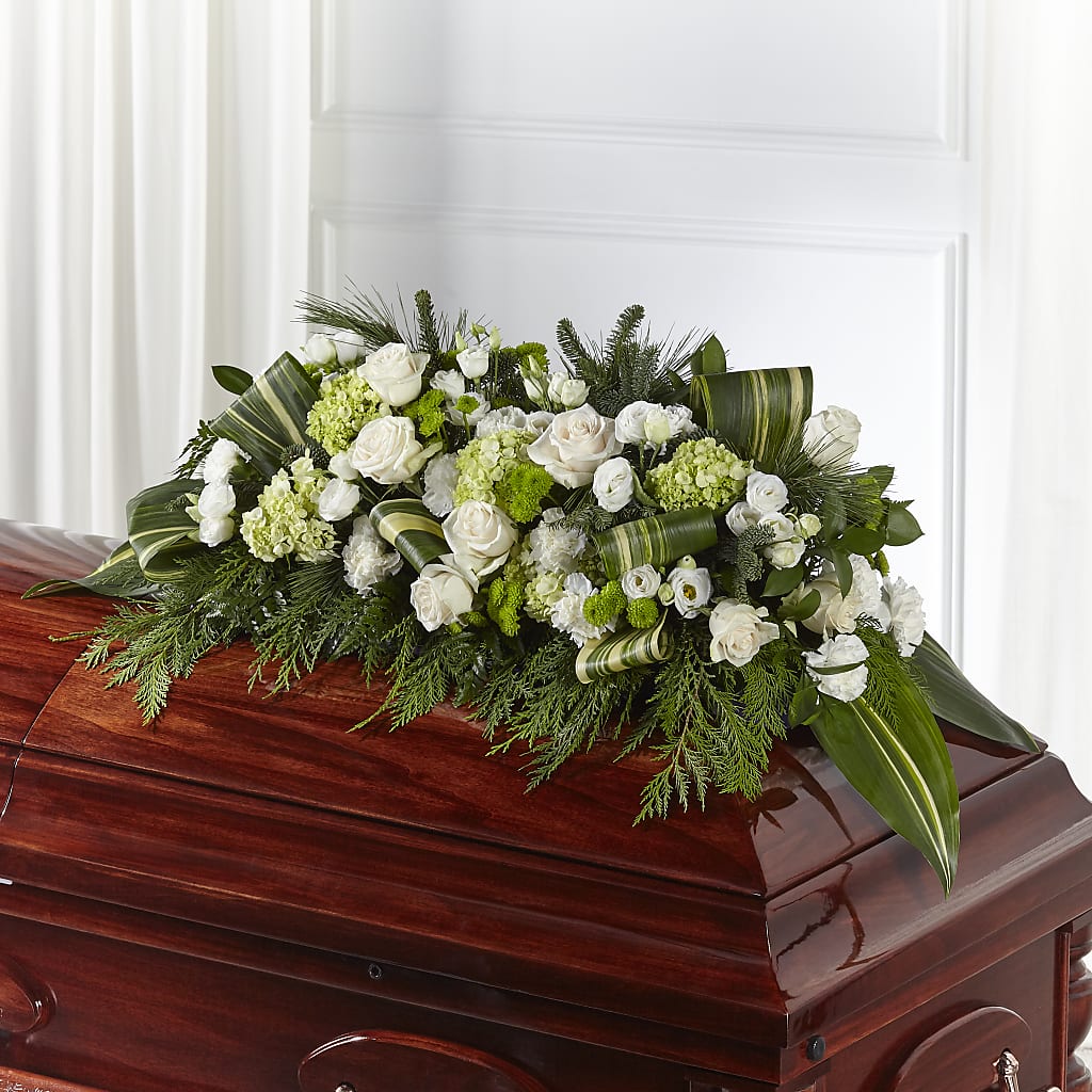 Hopeful Gesture Casket Spray – J Flowers, Tipp City OH