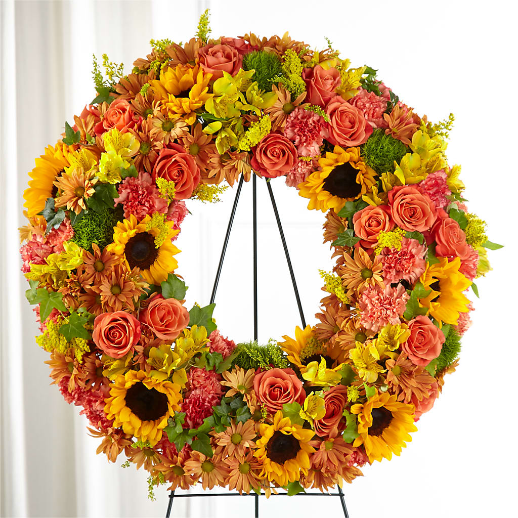 Autumnal Memories Wreath (Standard) – J Flowers, Tipp City OH