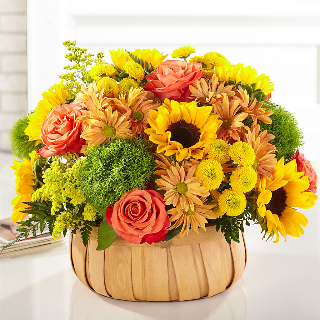 Harvest Sunflower Basket – J Flowers, Tipp City OH