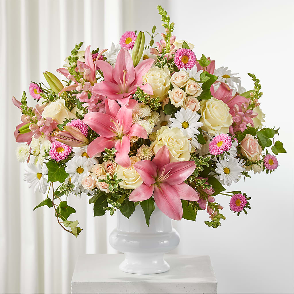 Empathetic Blooms Urn Arrangement – J Flowers, Tipp City OH