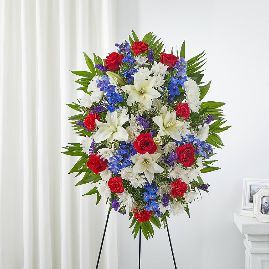 Cherished Service Standing Spray – J Flowers, Tipp City OH