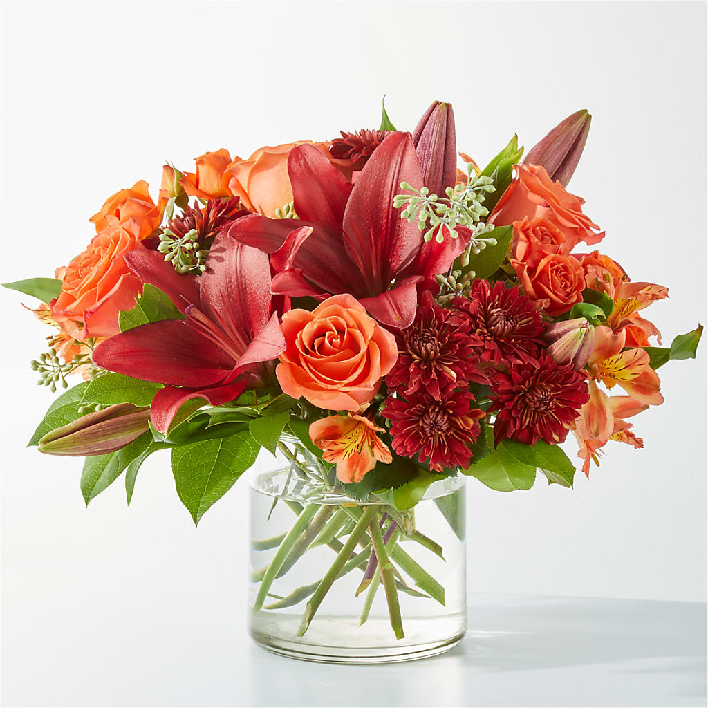 Crimson Leaves Bouquet – J Flowers, Tipp City OH