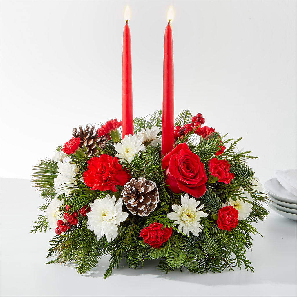 Holiday Soiree Centerpiece – J Flowers, Tipp City OH