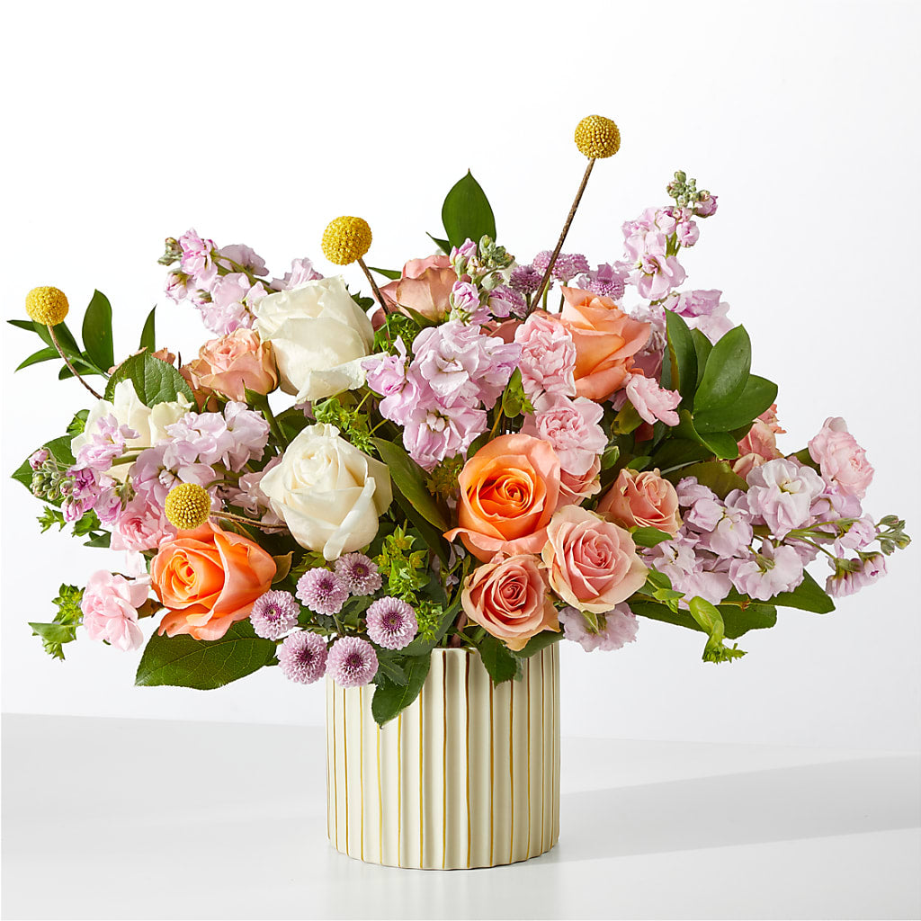 French Market Bouquet with Ivory Vase – J Flowers, Tipp City OH