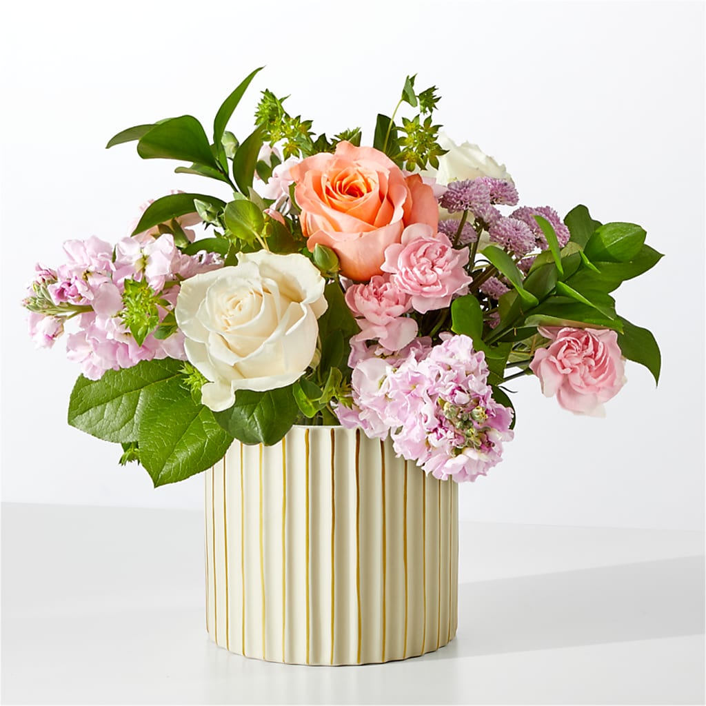French Market Bouquet with Ivory Vase – J Flowers, Tipp City OH
