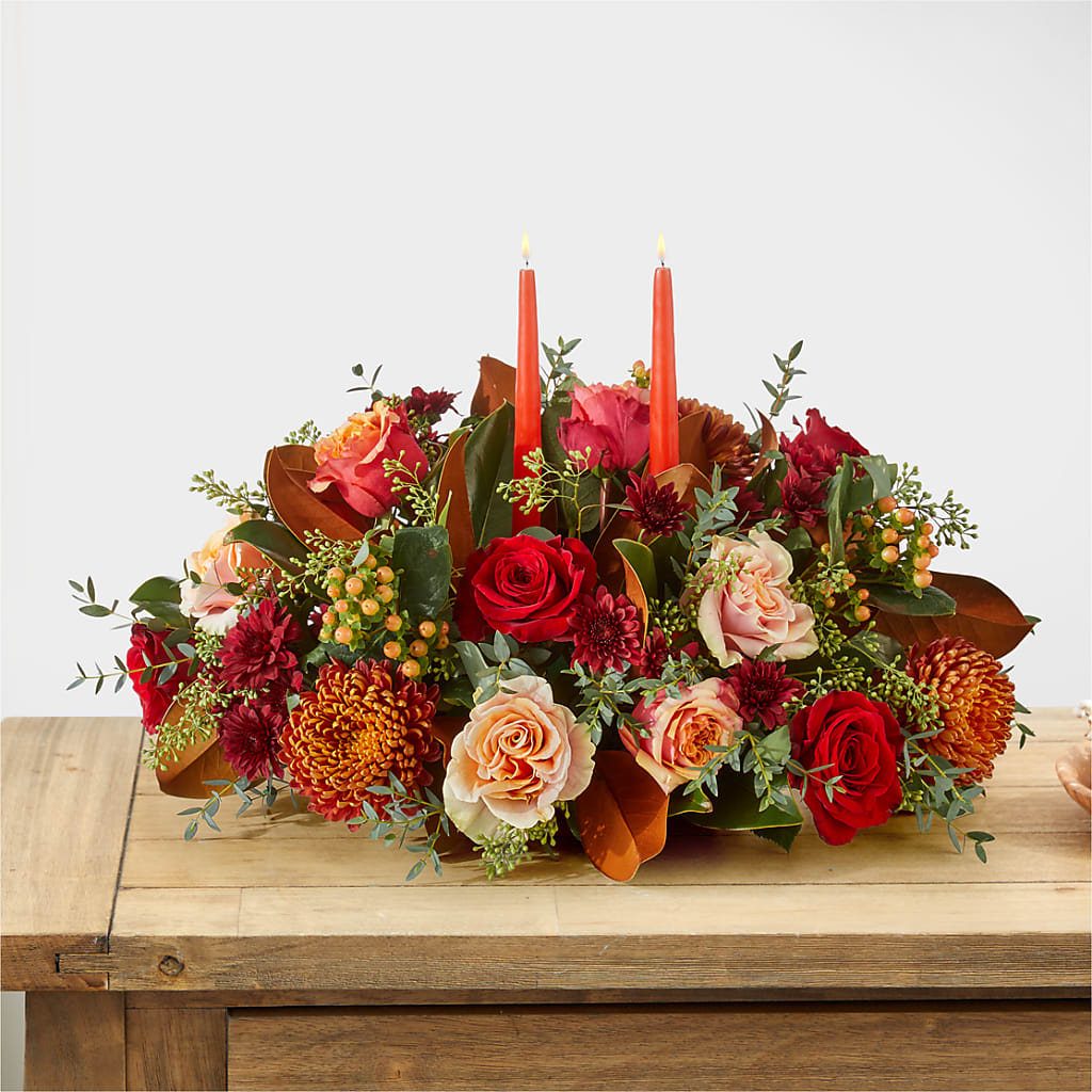 Gather Near Centerpiece – J Flowers, Tipp City OH