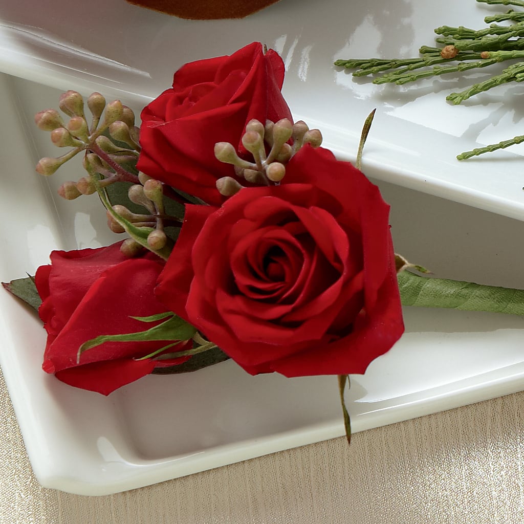 Red Spray Rose Boutonniere – J Flowers, Tipp City OH