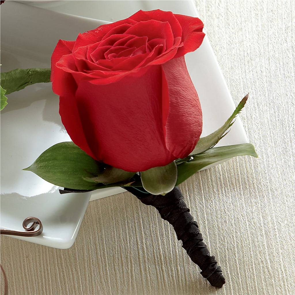 Red Rose Boutonniere – J Flowers, Tipp City OH