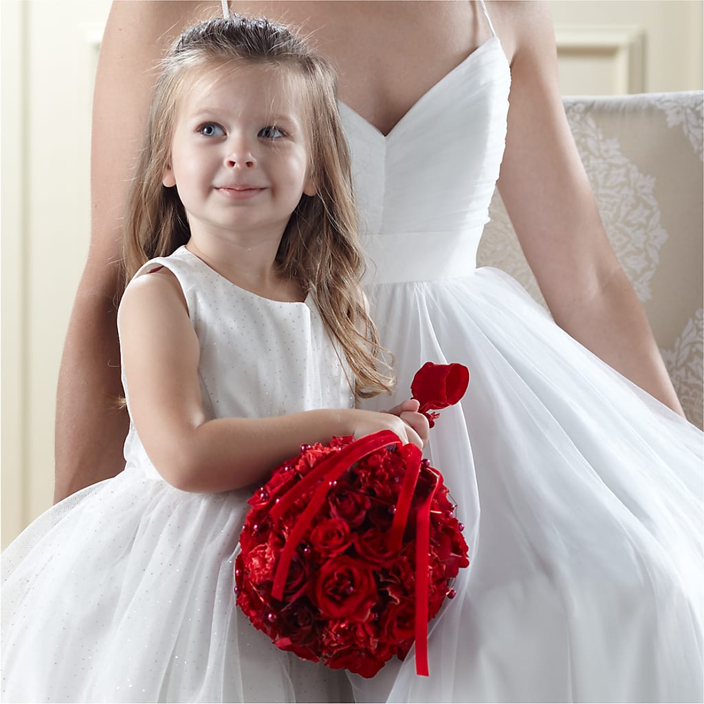 Pure at Heart Flower Girl Arrangement – J Flowers, Tipp City OH