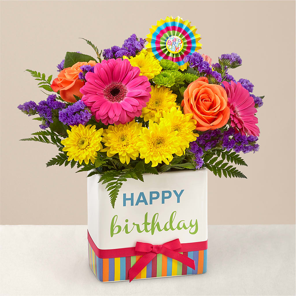 Birthday Brights Bouquet –  J Flowers, Tipp City OH