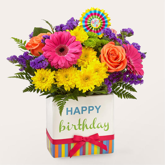 Birthday Brights Bouquet – J FLOWERS, Tipp City OH