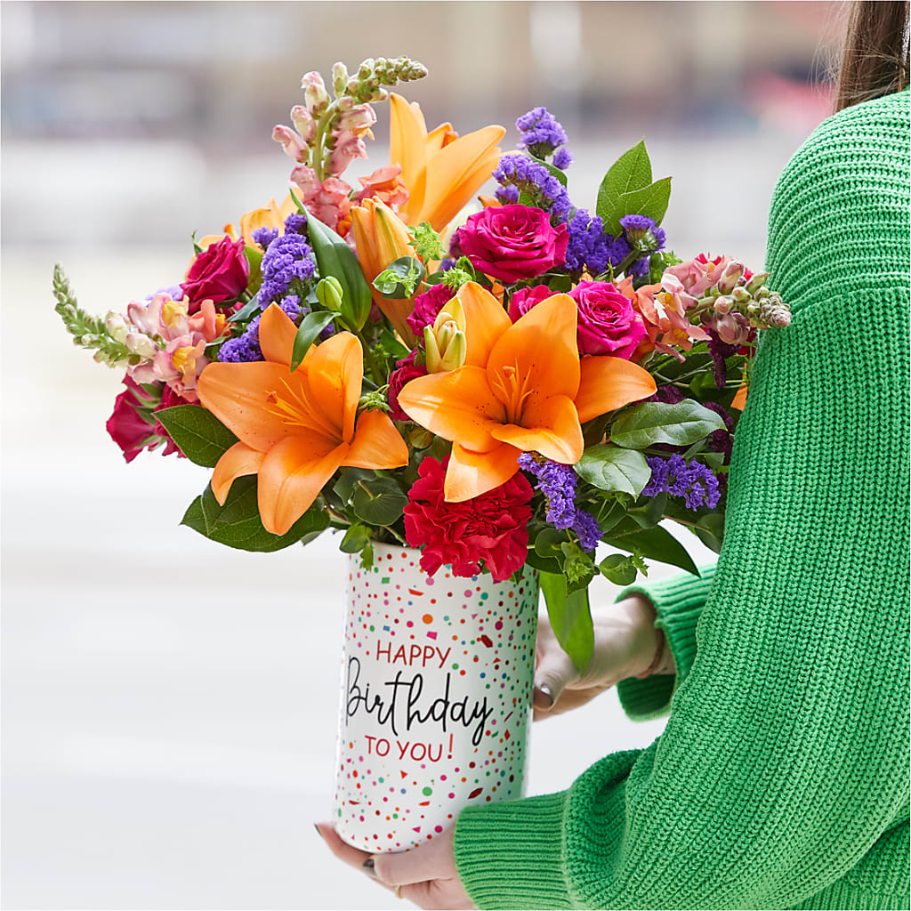 Birthday Palooza Bouquet –  J Flowers, Tipp City OH