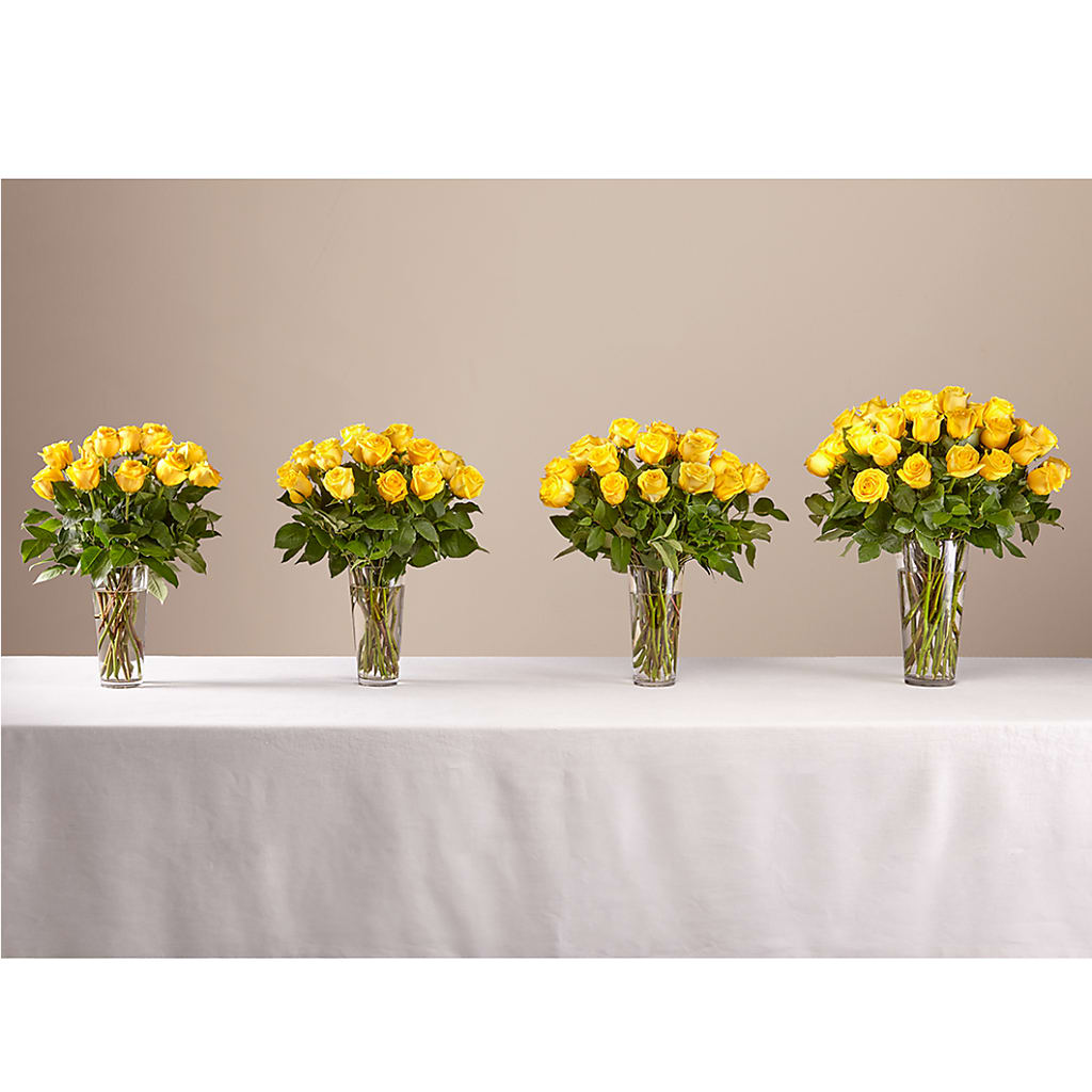 Long Stem Yellow Rose Bouquet –  J Flowers, Tipp City OH