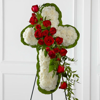 Floral Cross Easel –  J Flowers, Tipp City OH