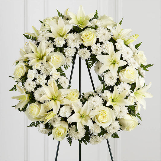 Treasured Tribute Wreath –  J Flowers, Tipp City OH
