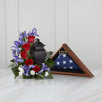 Patriotic Tribute Arrangement –  J Flowers, Tipp City OH