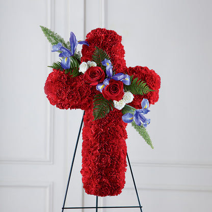 Faithful Hero Floral Cross –  J Flowers, Tipp City OH