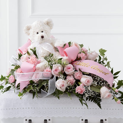 Touch of Sympathy Casket Spray –  J Flowers, Tipp City OH