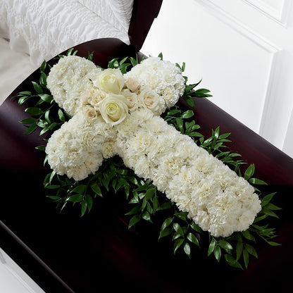 Peaceful Memories Casket Spray (Standard) –  J Flowers, Tipp City OH