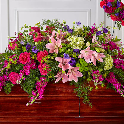 Radiant Tribute Casket Spray –  J Flowers, Tipp City OH