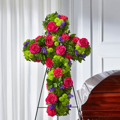Tribute Rose Floral Cross –  J Flowers, Tipp City OH