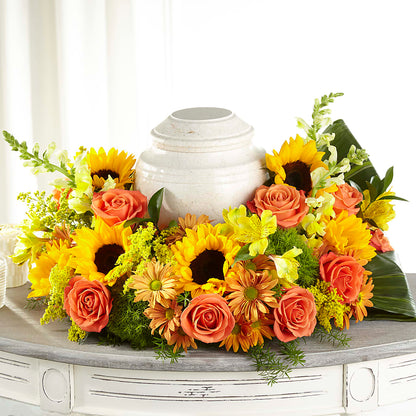 Faithful Sunflower Cremation Adornment –  J Flowers, Tipp City OH