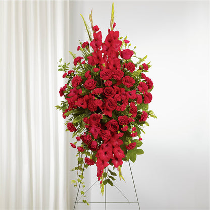 From the Heart Standing Spray –  J Flowers, Tipp City OH