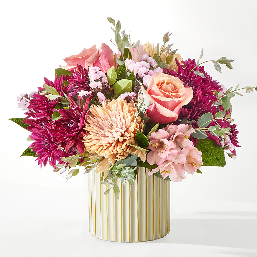 Berry Cobbler Bouquet with Ivory Vase –  J Flowers, Tipp City OH