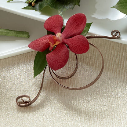 Red Mokara Boutonniere –  J Flowers, Tipp City OH